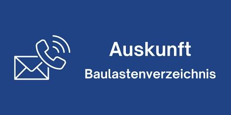 Auskunft Baulastenverzeichnis Ein Grafikelement mit der Aufschrift "Auskunft Baulastenverzeichnis" © Landkreis Holzminden