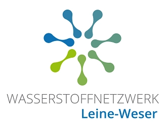 Grafikelement mit dem Schriftzug "Wasserstoffnetzwerk Leine-Weser"&nbsp;&copy;&nbsp;Wasserstoffnetzwerk Leine-Weser