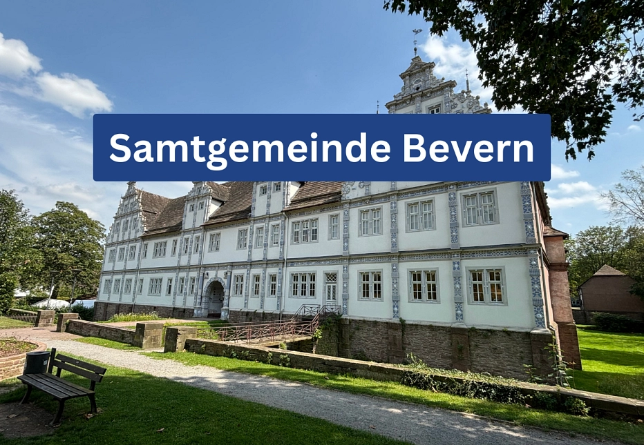Samtgemeinde Bevern Eine Grafik mit der Beschriftung "Samtgemeinde Bevern" © Landkreis Holzminden