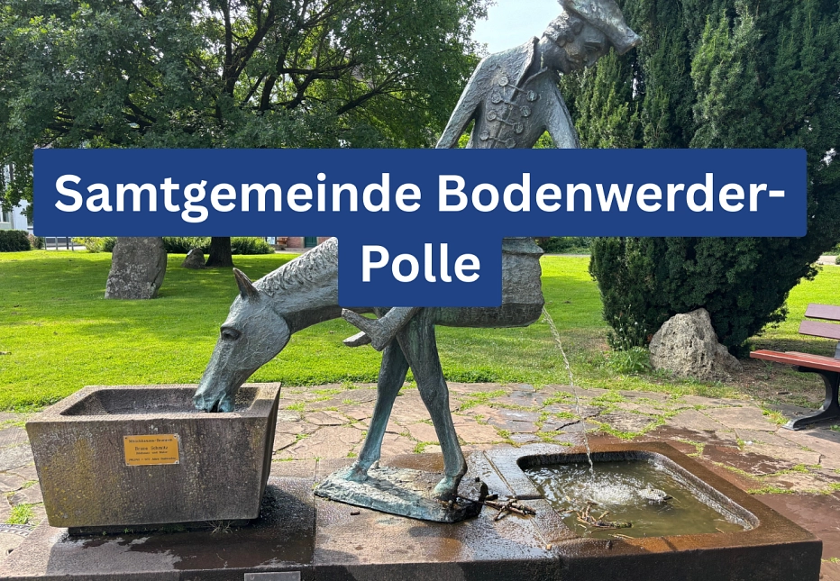 Samtgemeinde Bodenwerder-Polle Eine Grafik mit der Beschriftung "Samtgemeinde Bodenwerder-Polle" © Landkreis Holzminden