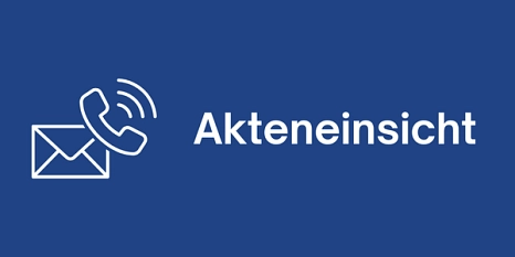 Terminanfrage Akteneinsicht Ein Grafikelement mit der Aufschrift "Akteneinsicht" © Landkreis Holzminden