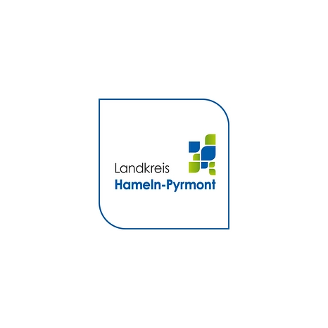Weserberglandretter LK HamelnPyrmont.png LOGO des Landkreises Hameln Pyrmont mit grün - blauer Umrandung © Landkreis Hameln-Pyrmont