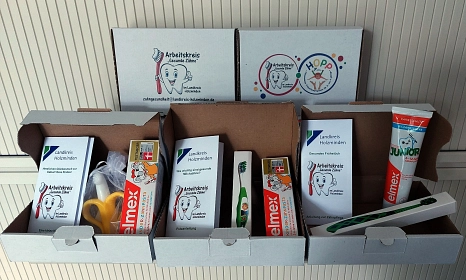 Karton mit Produkten der Gesundheitspflege&nbsp;&copy;&nbsp;Landkreis Holzminden
